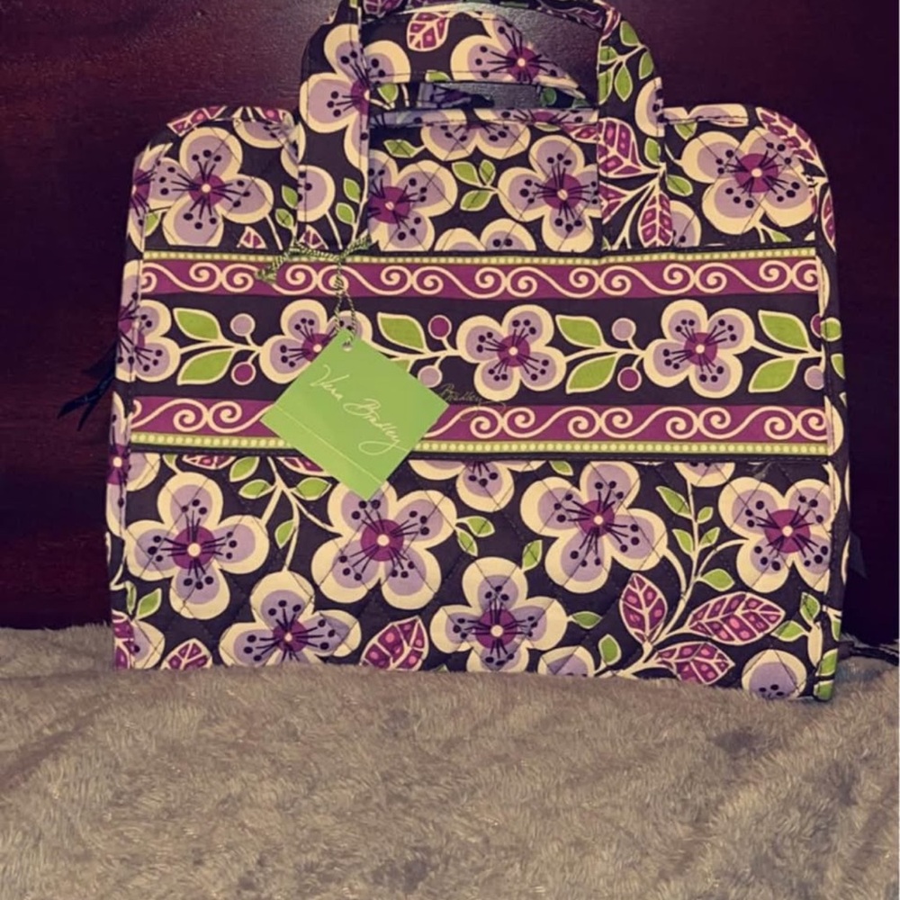 vera bradley plum petals hanging organizer